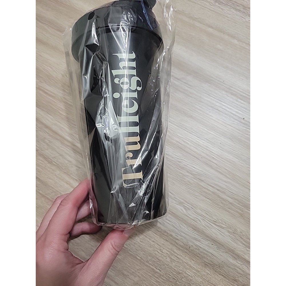 TruHeight 600ml Fitness Protein Shaker Bottle With Blender Ball 8" Cup&Lid NEW